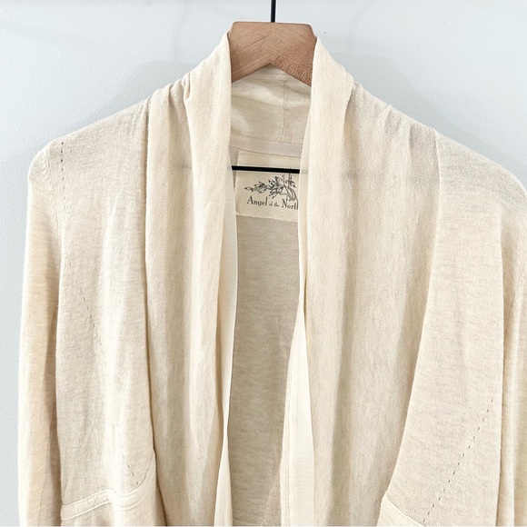 Anthropologie Angel Of The North Cardigan Oatmeal Size Small - Picture 3 of 6